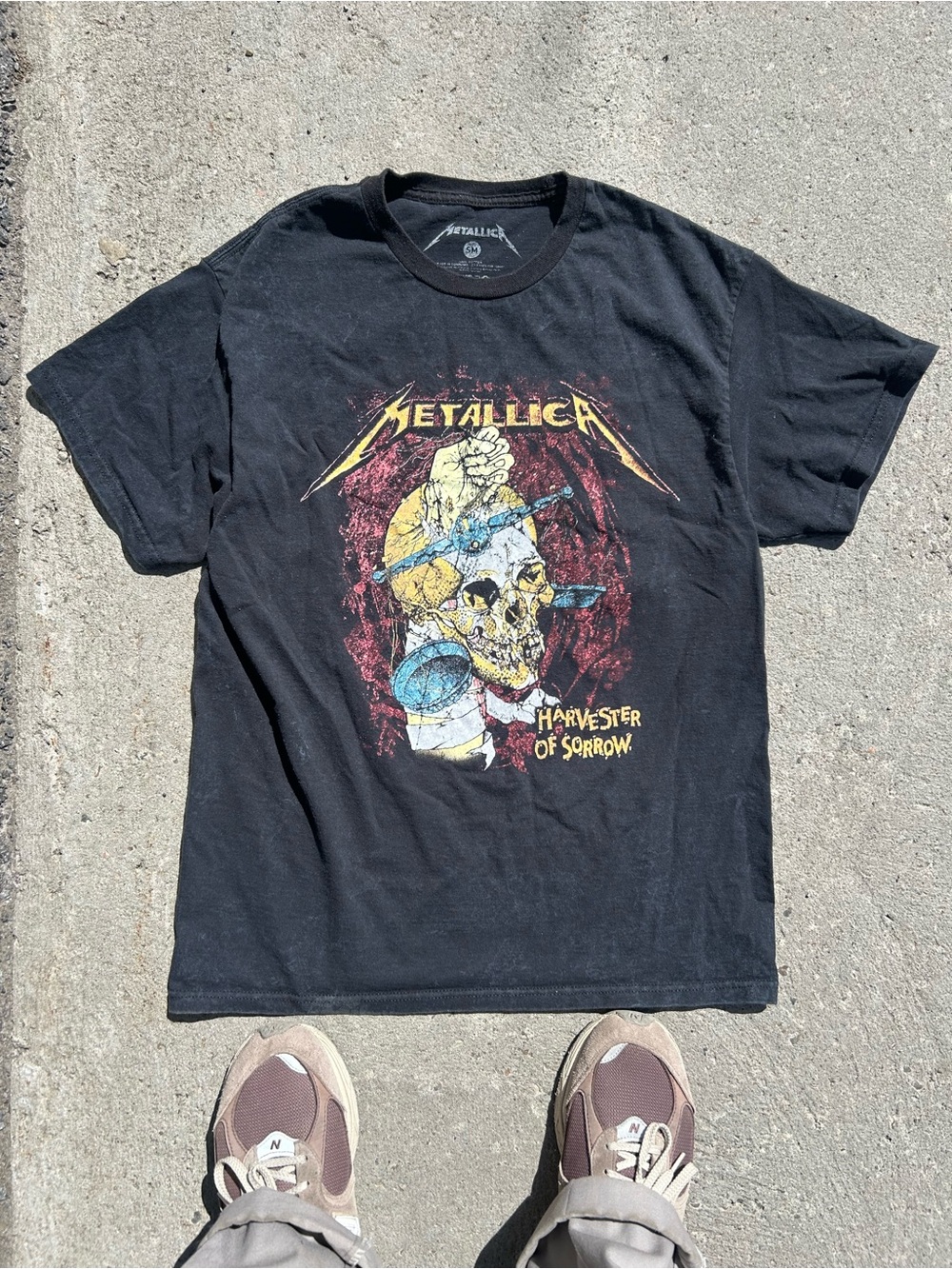 Metallica Harvester of Sorrow Graphic Band Tee - Black